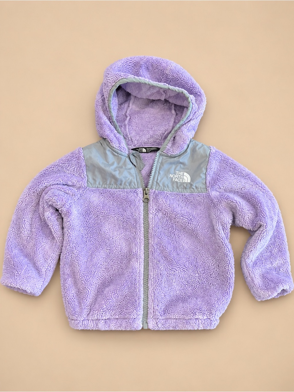 The North Face Oso plush fleece full-zip hooded jacket, toddler girls size 2T